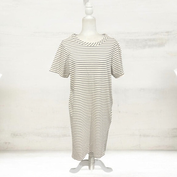 Buffalo David Bitton Dresses & Skirts - Buffalo David Bitton T-Shirt Dress Medium Stripe NWT Slit Hem Preppy Nautical